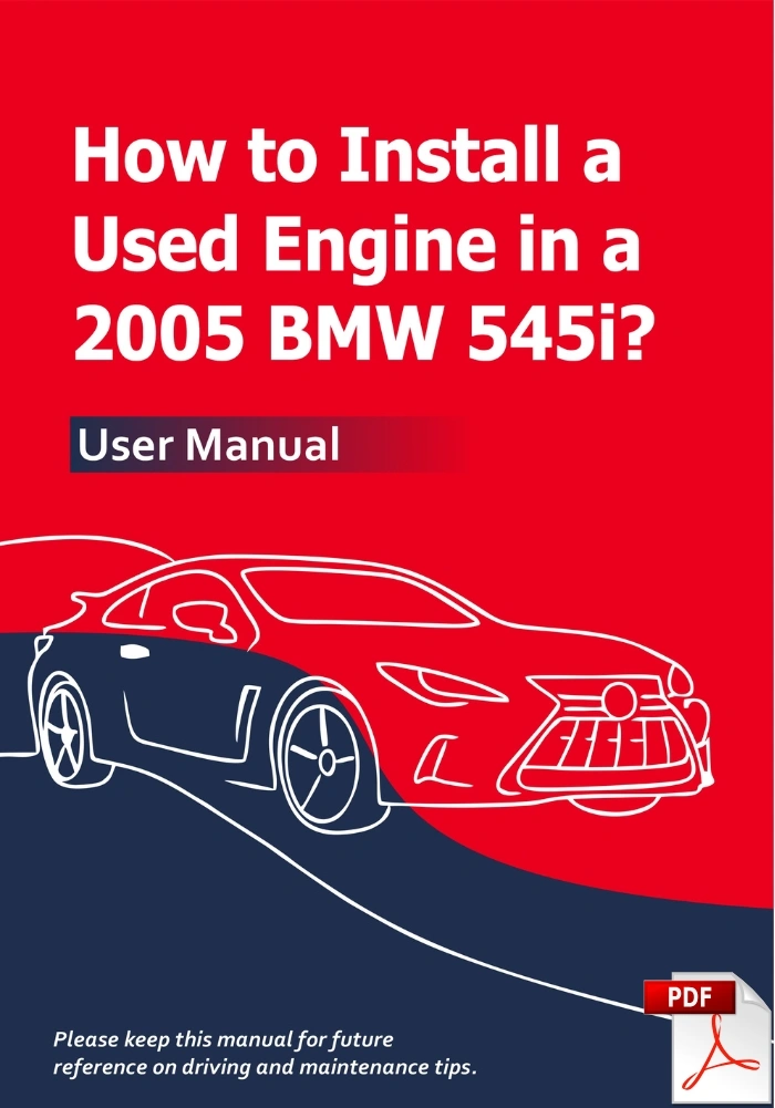 Used-Engine-in-a-2005-BMW-545i